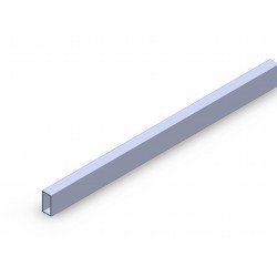Square aluminium tube profile 40x40