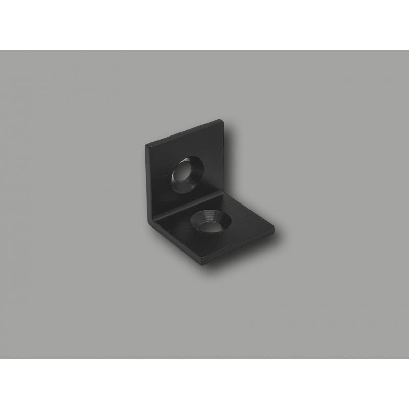 Steel bracket 30x30x30 - Black - Systéal