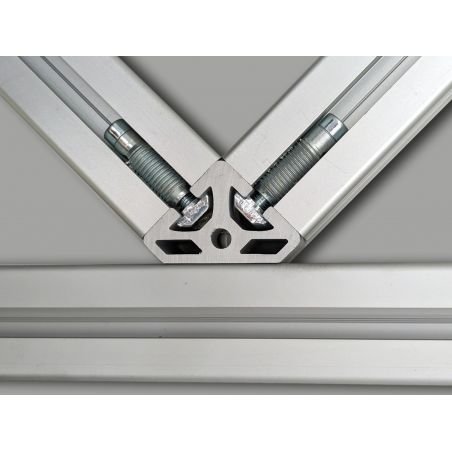 2-way 45° connector - profiles 40 - Systéal