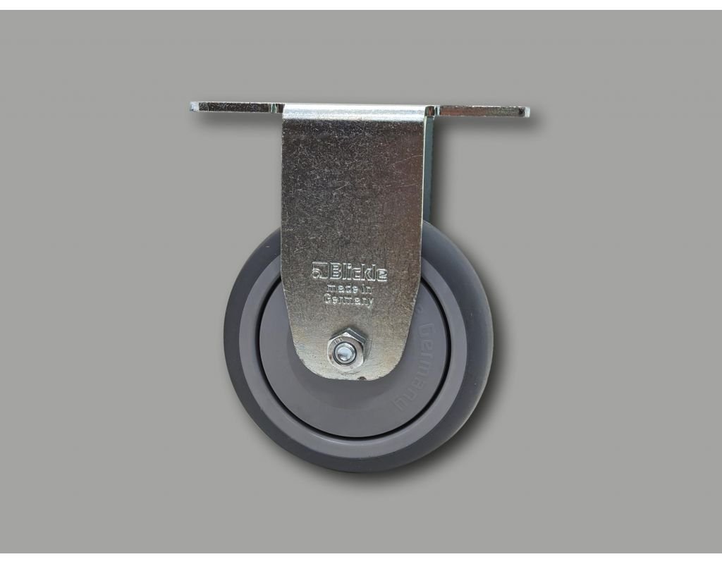 Roulette Fixe TENTE Pour Charges Légères - Diamètre 100mm, Capacité 75kg, Référence 3478