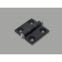 Aluminium hinge for profiles with 8mm slot- Black anodized